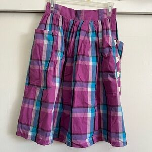 Trashy diva plaid circle skirt!!